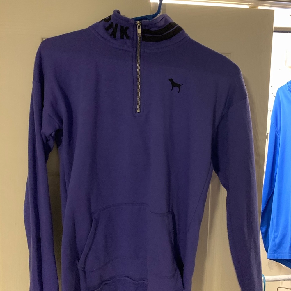 half zip from pink